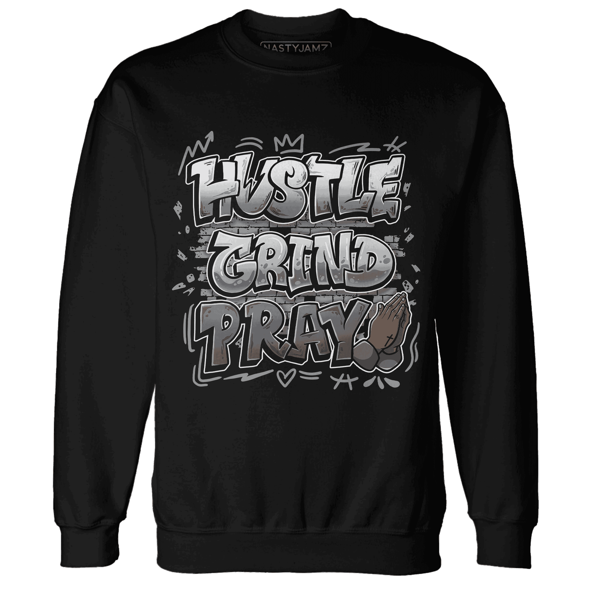 Paris Olympicsss 4s Sweatshirt Match Hustle Grind Pray - NastyJamz