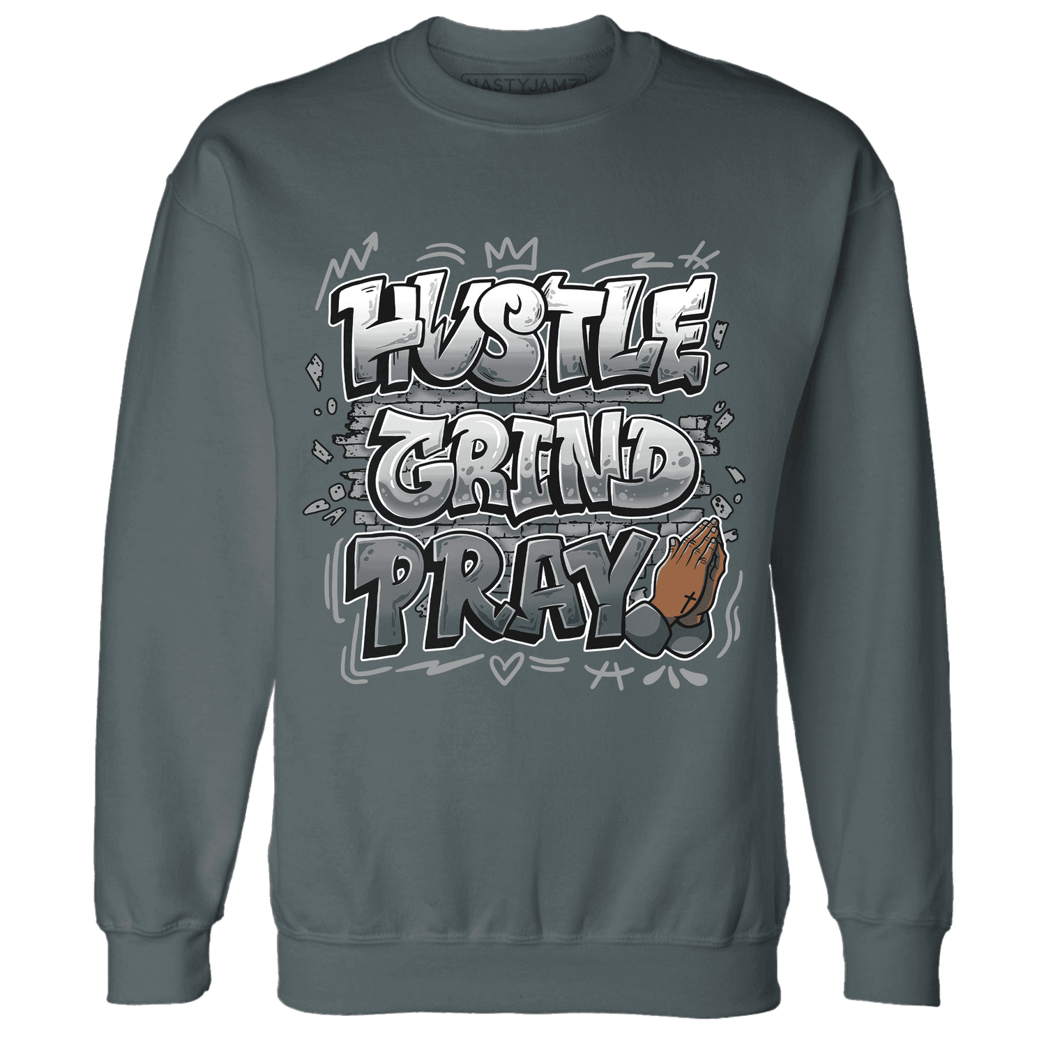 Paris Olympicsss 4s Sweatshirt Match Hustle Grind Pray - NastyJamz