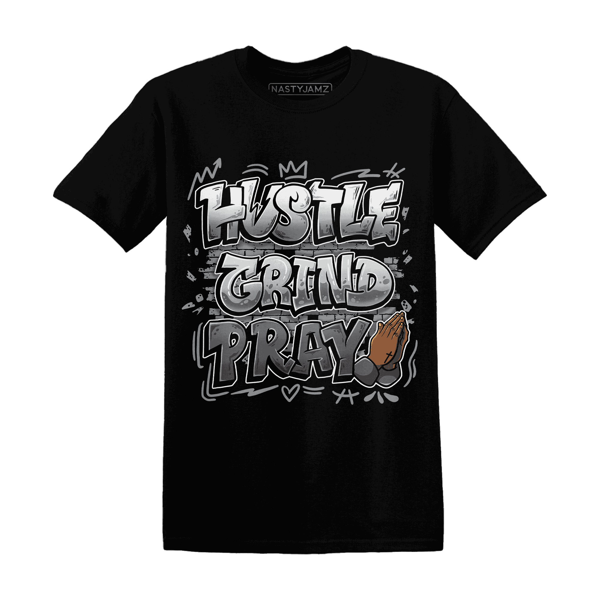Paris Olympicsss 4s T Shirt Match Hustle Grind Pray - NastyJamz