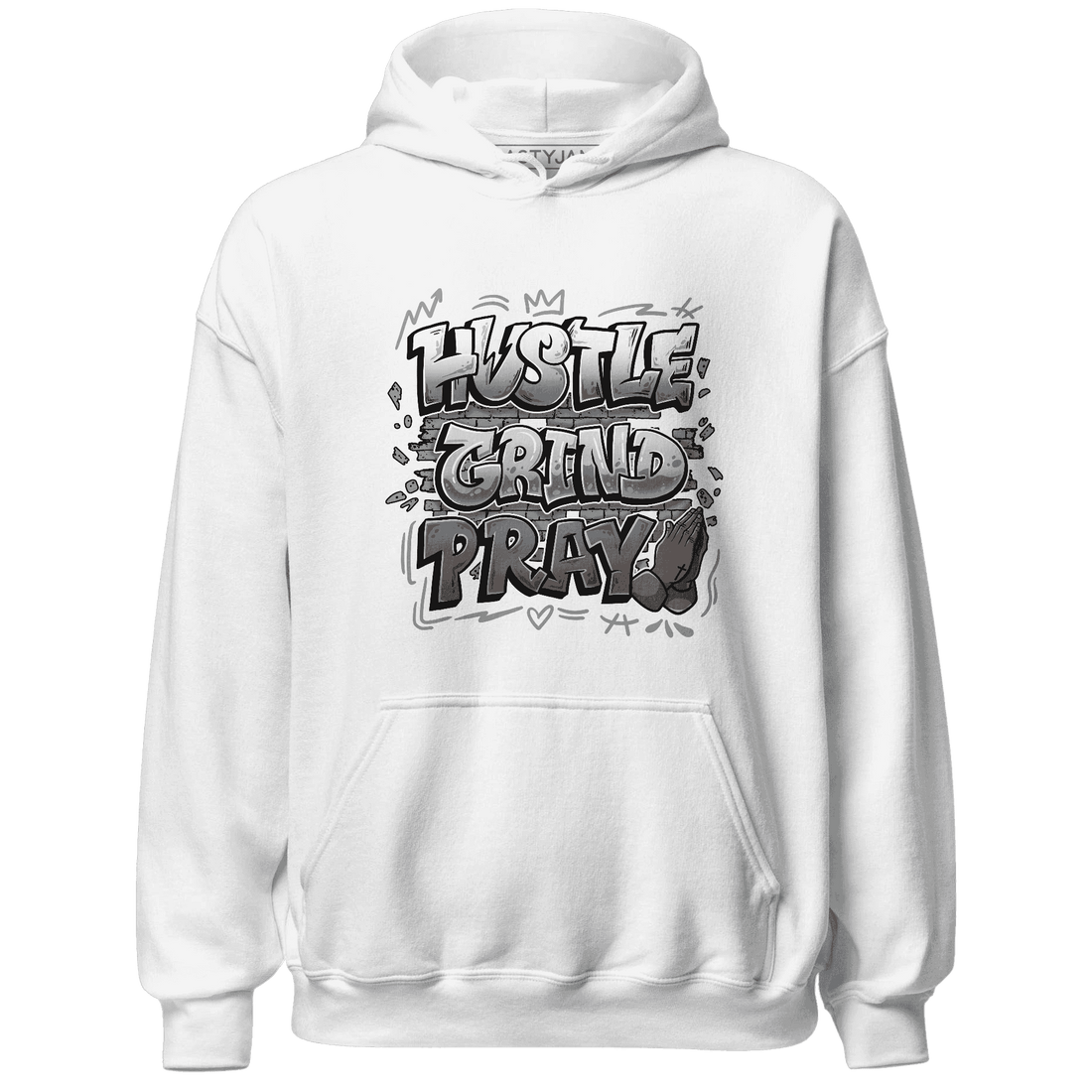 Paris Olympicsss 4s Hoodie Match Hustle Grind Pray - NastyJamz