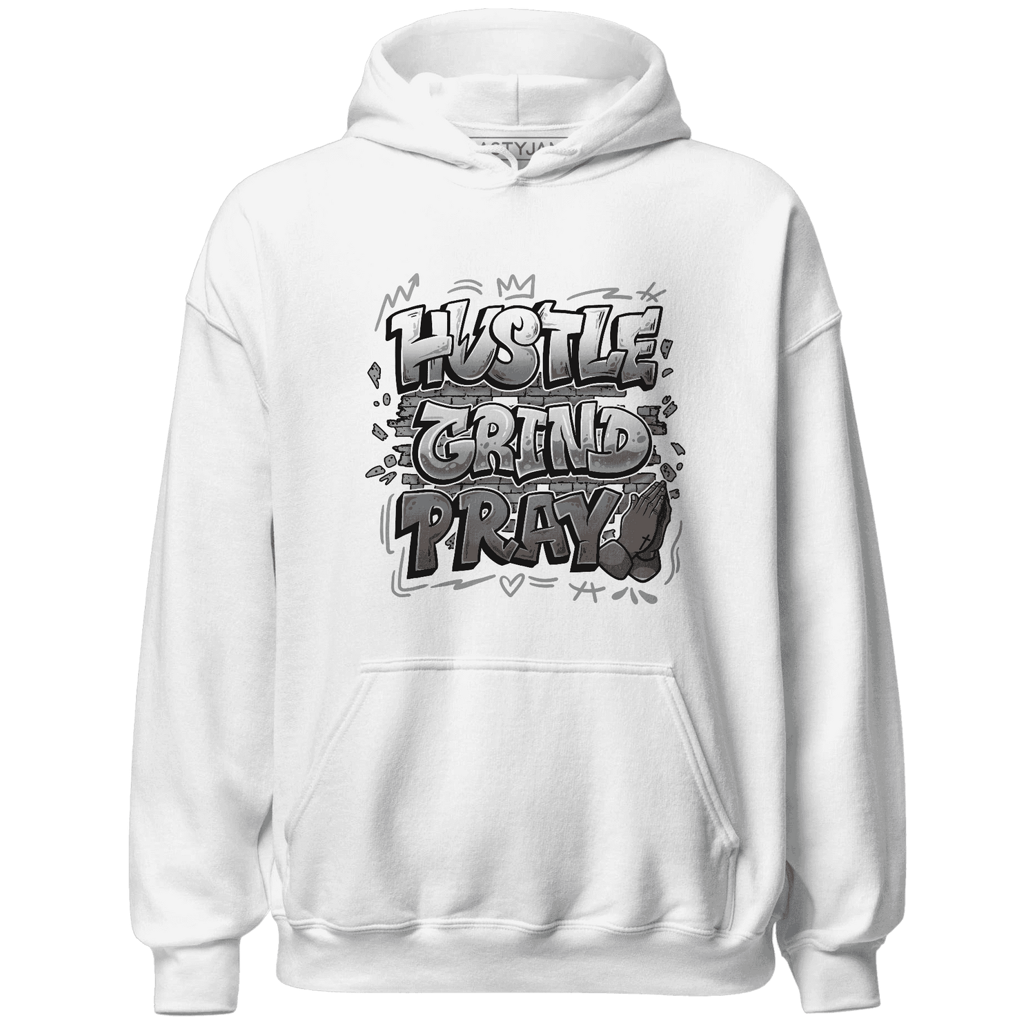 Paris Olympicsss 4s Hoodie Match Hustle Grind Pray - NastyJamz
