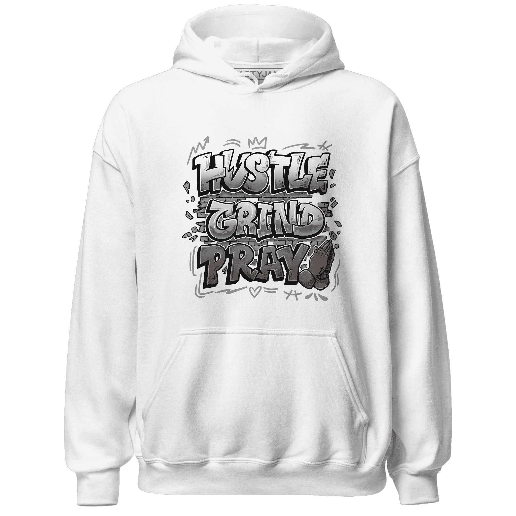 Paris Olympicsss 4s Hoodie Match Hustle Grind Pray - NastyJamz