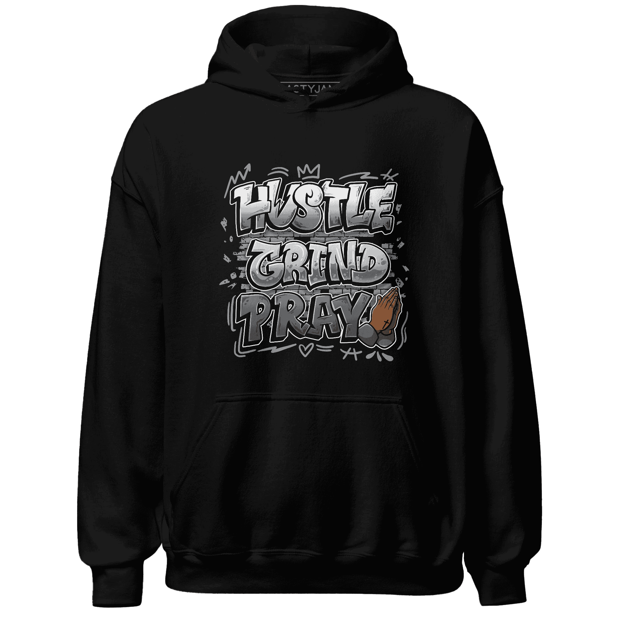 Paris Olympicsss 4s Hoodie Match Hustle Grind Pray - NastyJamz