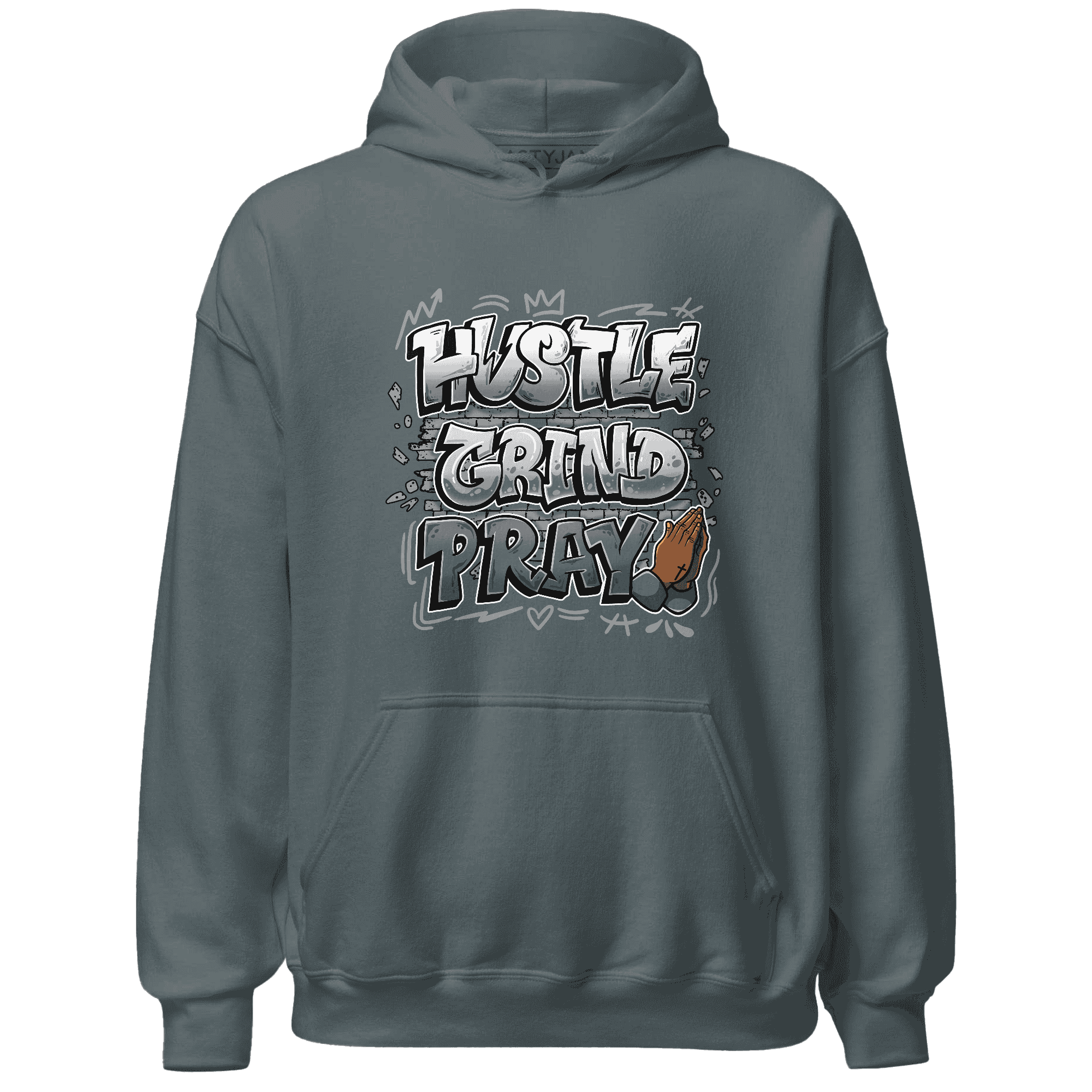 Paris Olympicsss 4s Hoodie Match Hustle Grind Pray - NastyJamz
