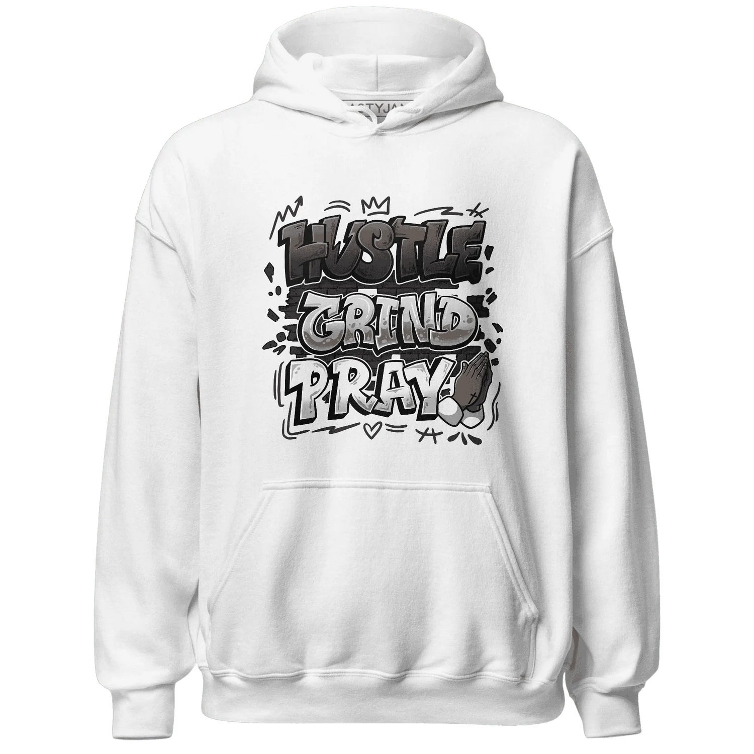 White-Thunder-4s-Hoodie-Match-Hustle-Grind-Pray