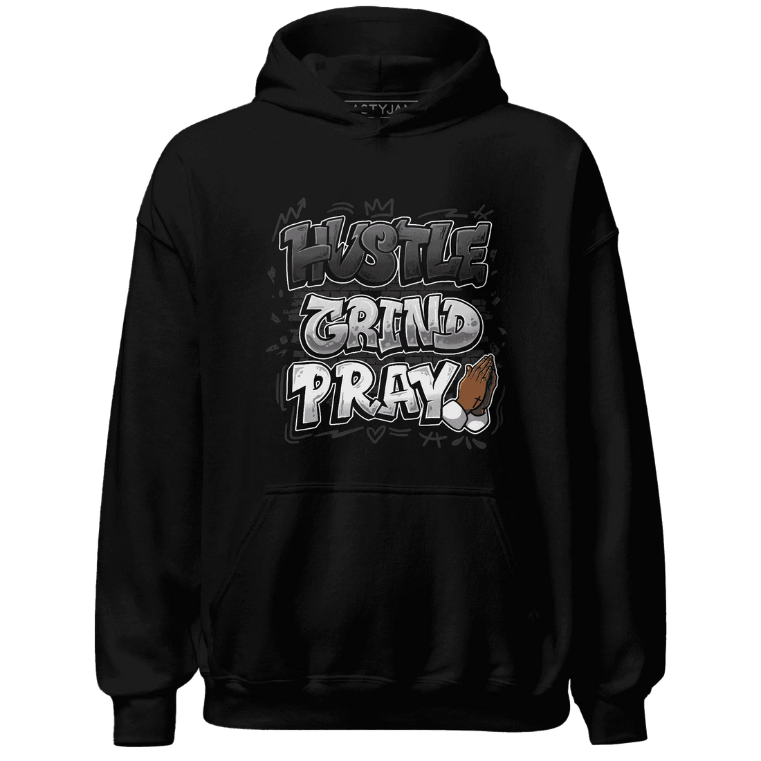White-Thunder-4s-Hoodie-Match-Hustle-Grind-Pray