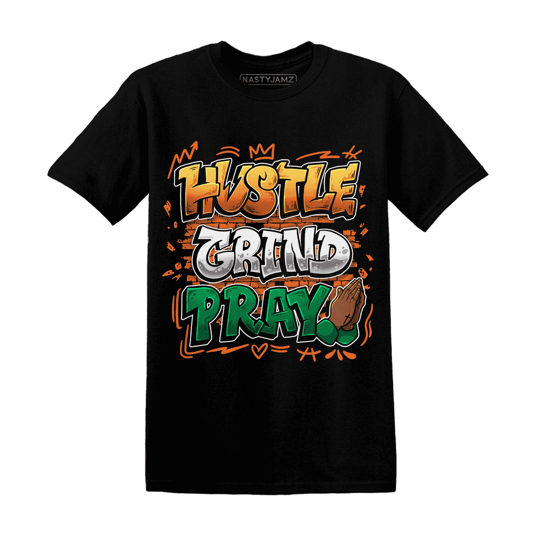 MAM Hurricanes 5s T Shirt Match Hustle Grind Pray - NastyJamz