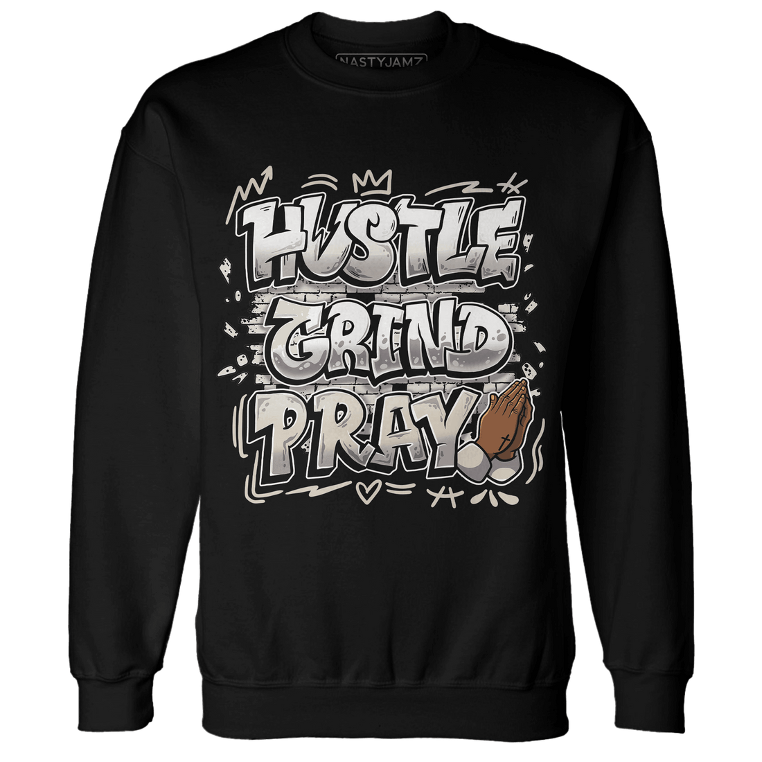 SE Sail 5s Sweatshirt Match Hustle Grind Pray - NastyJamz