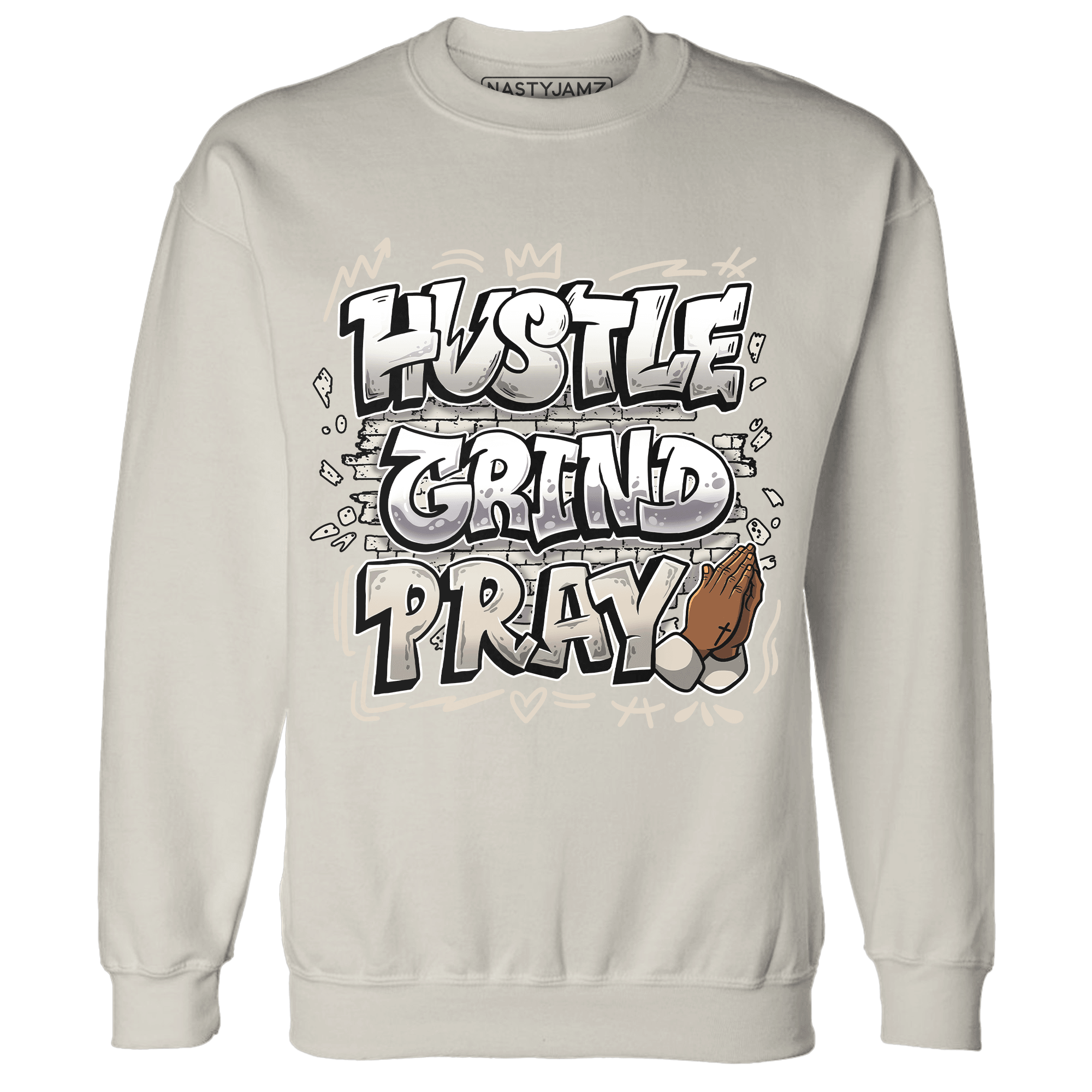 SE Sail 5s Sweatshirt Match Hustle Grind Pray - NastyJamz