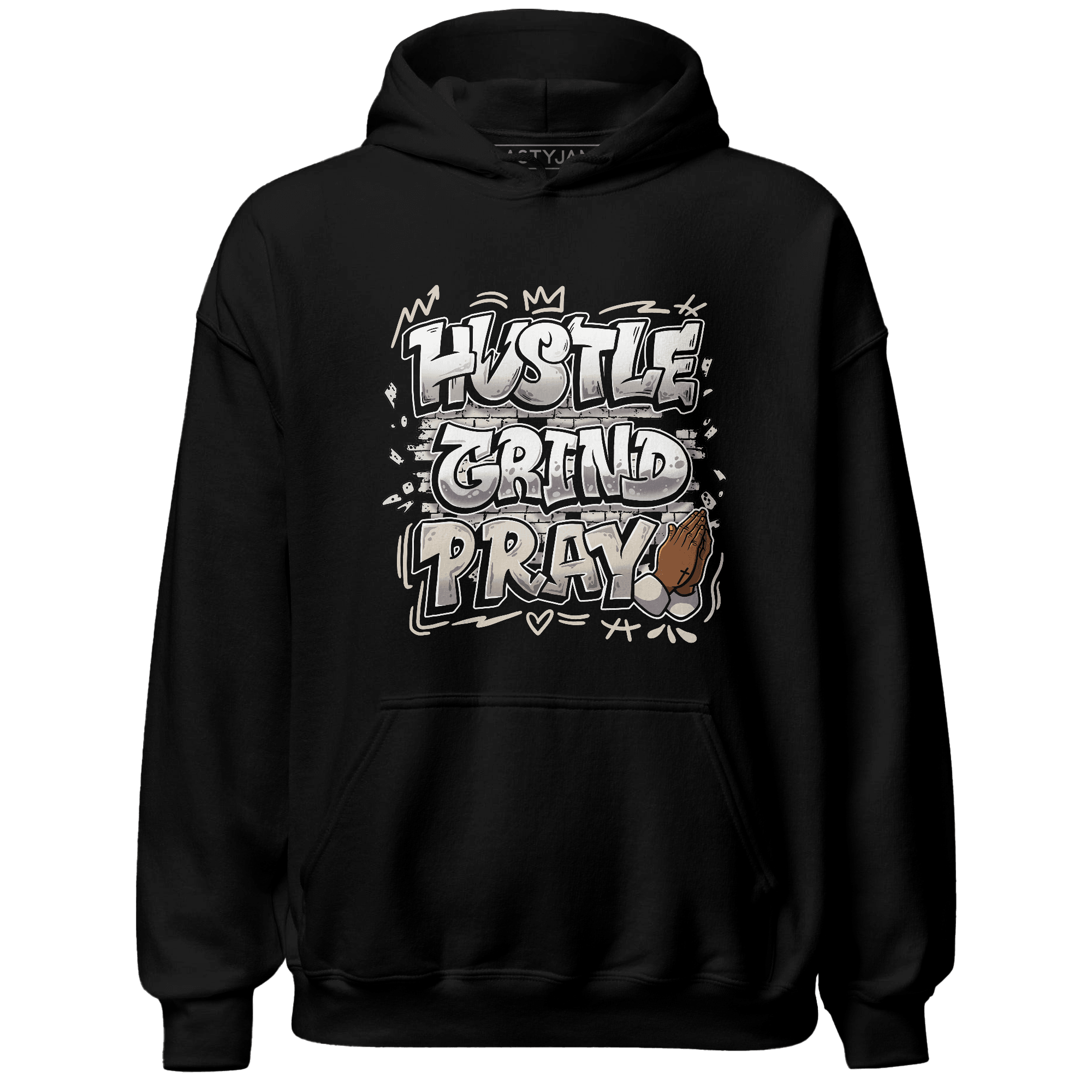 SE Sail 5s Hoodie Match Hustle Grind Pray - NastyJamz