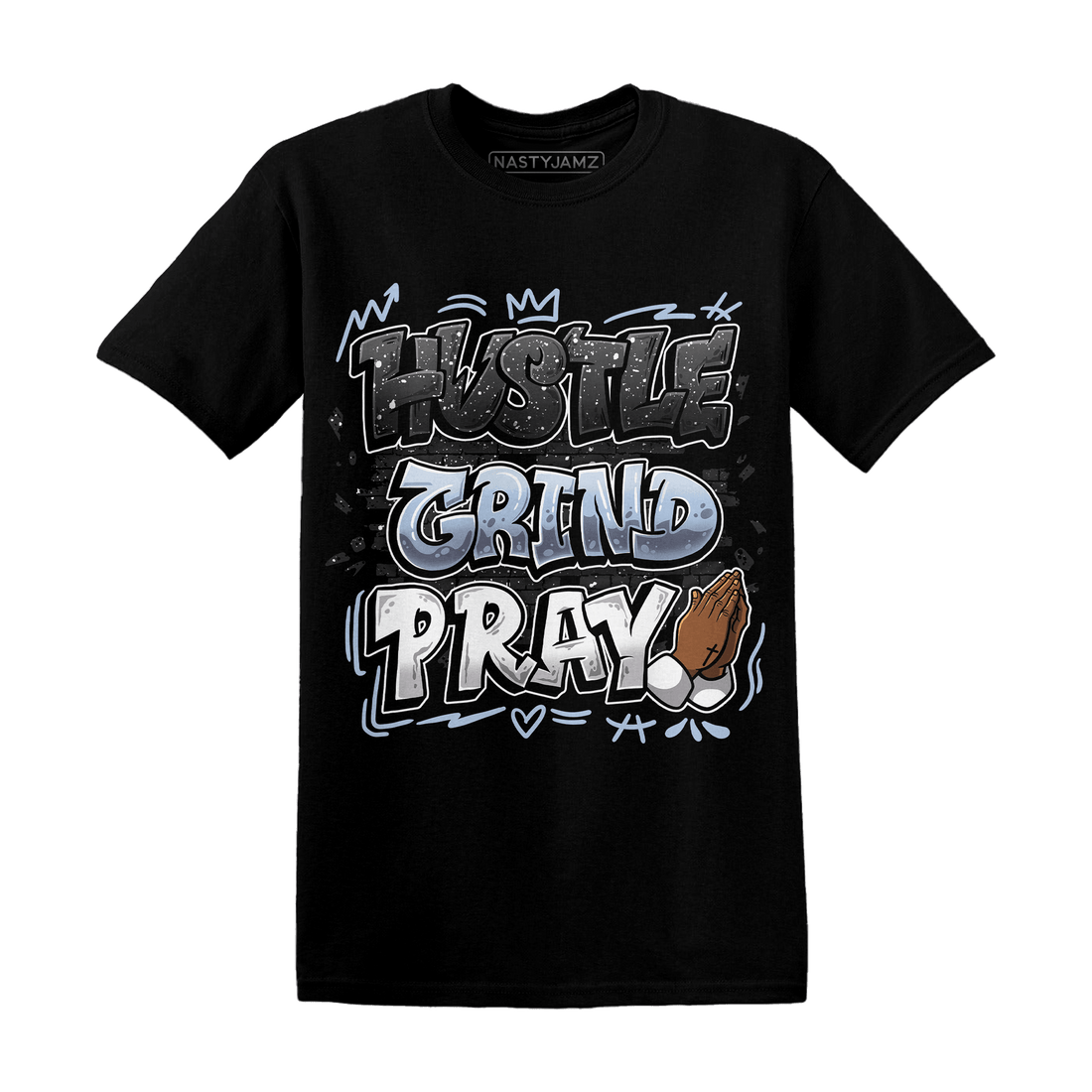 Reverse Oreo 6s T Shirt Match Hustle Grind Pray - NastyJamz