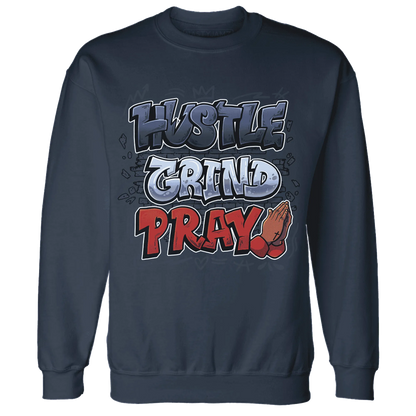White-Navy-6s-Sweatshirt-Match-Hustle-Grind-Pray