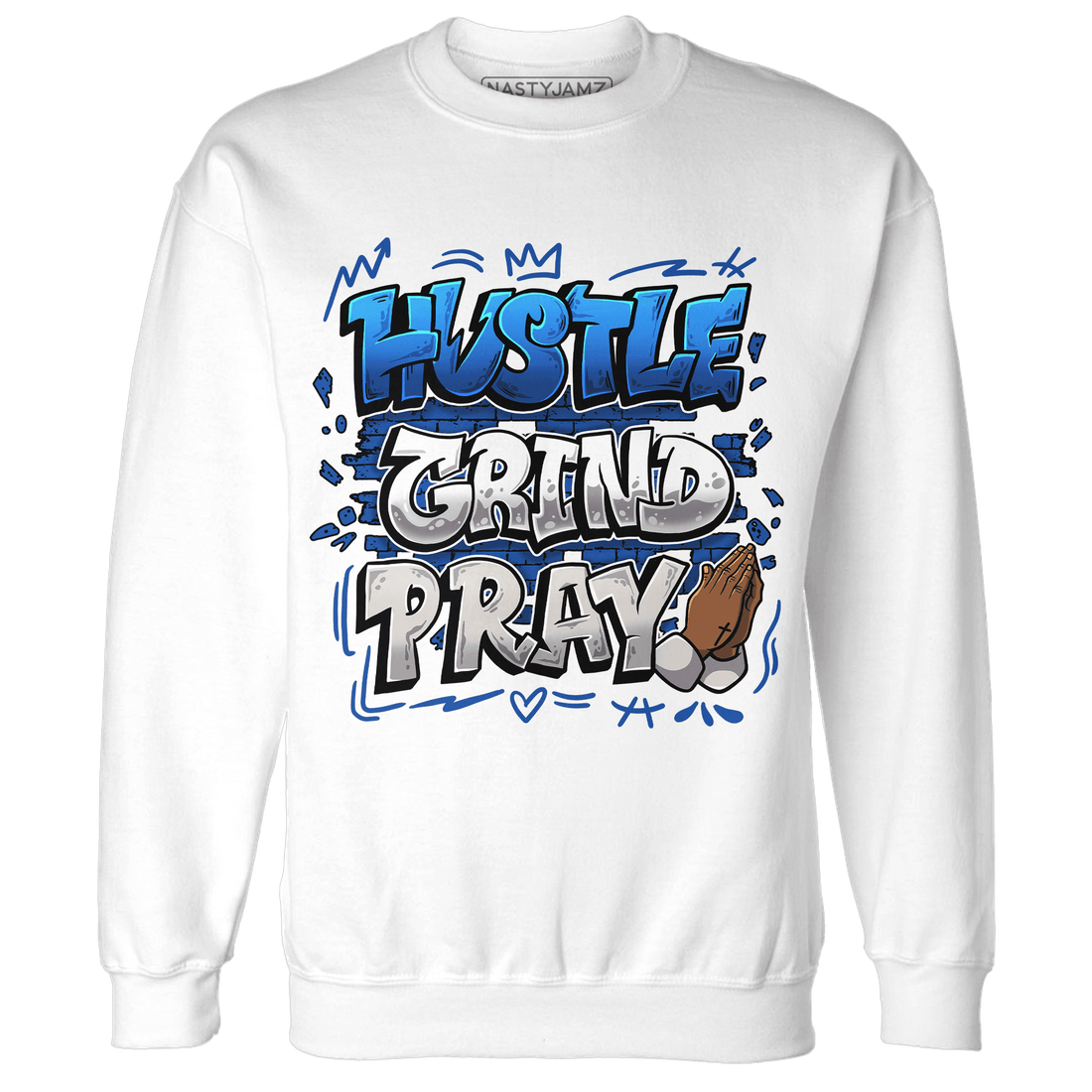 Air Max 1 86 Royal Sweatshirt Match Hustle Grind Pray - NastyJamz