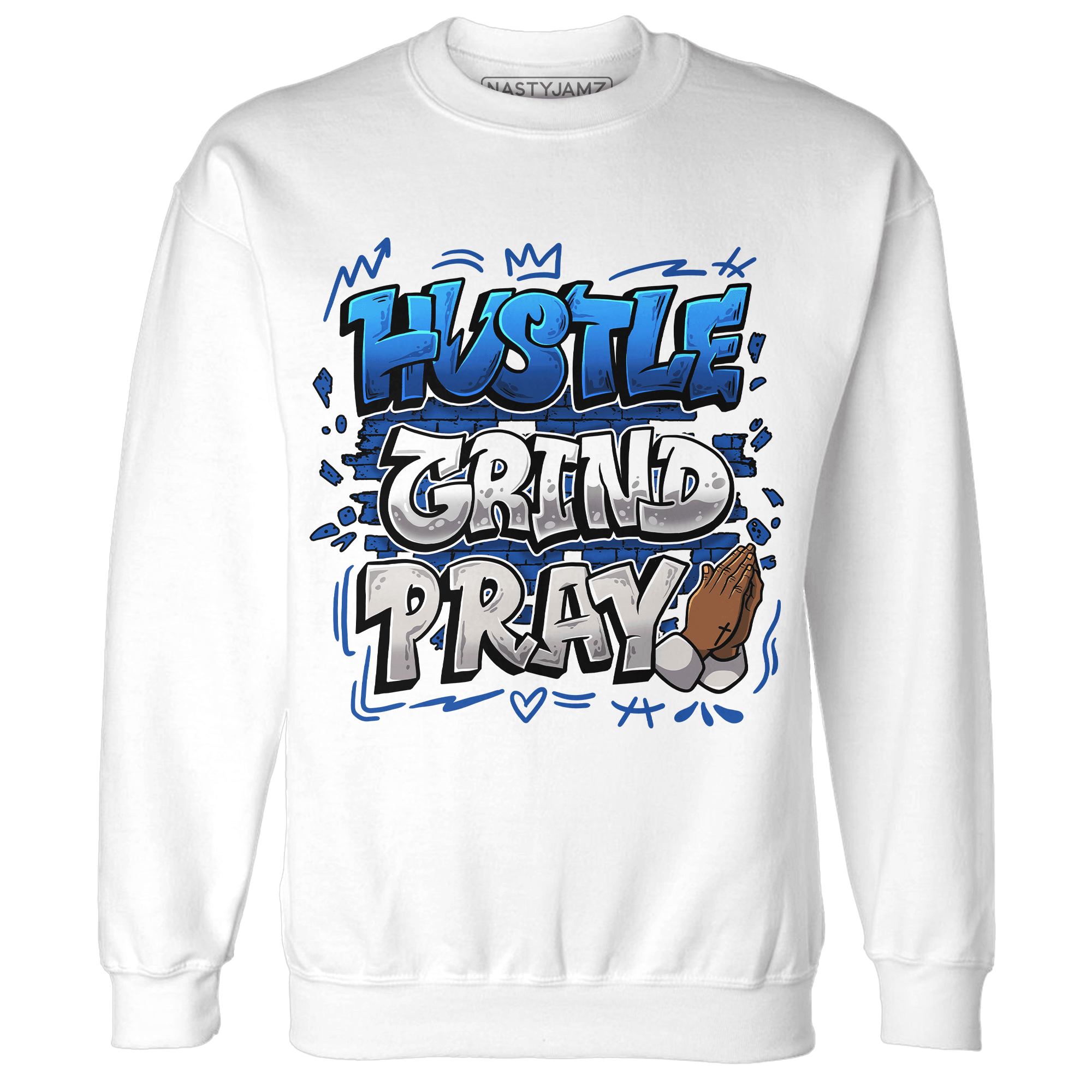 Air Max 1 86 Royal Sweatshirt Match Hustle Grind Pray - NastyJamz
