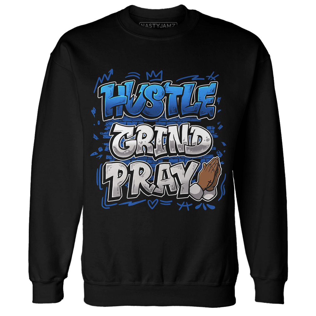 Air Max 1 86 Royal Sweatshirt Match Hustle Grind Pray - NastyJamz