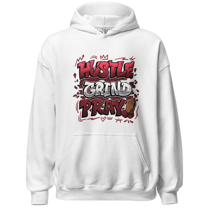 Cherry 12s Hoodie Match Hustle Grind Pray - NastyJamz
