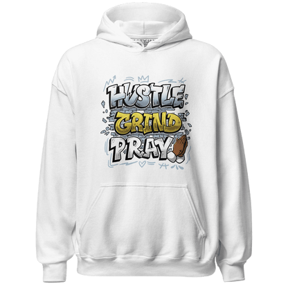 Blue Grey 13s Hoodie Match Hustle Grind Pray - NastyJamz