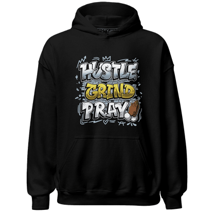 Blue Grey 13s Hoodie Match Hustle Grind Pray - NastyJamz