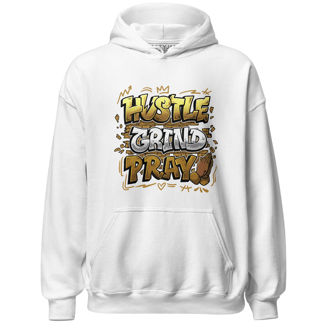 Wheat 13s Hoodie Match Hustle Grind Pray - NastyJamz