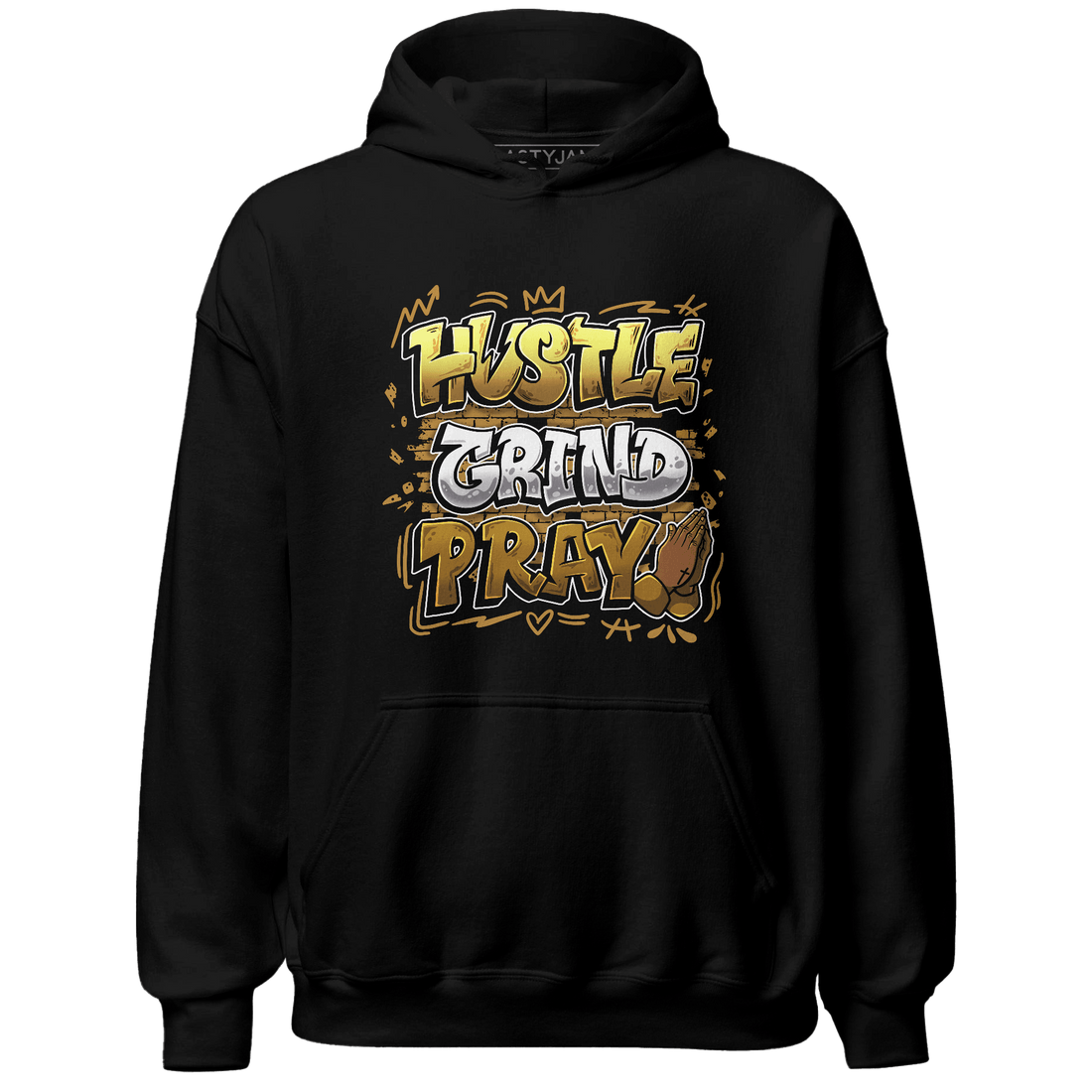 Wheat 13s Hoodie Match Hustle Grind Pray - NastyJamz