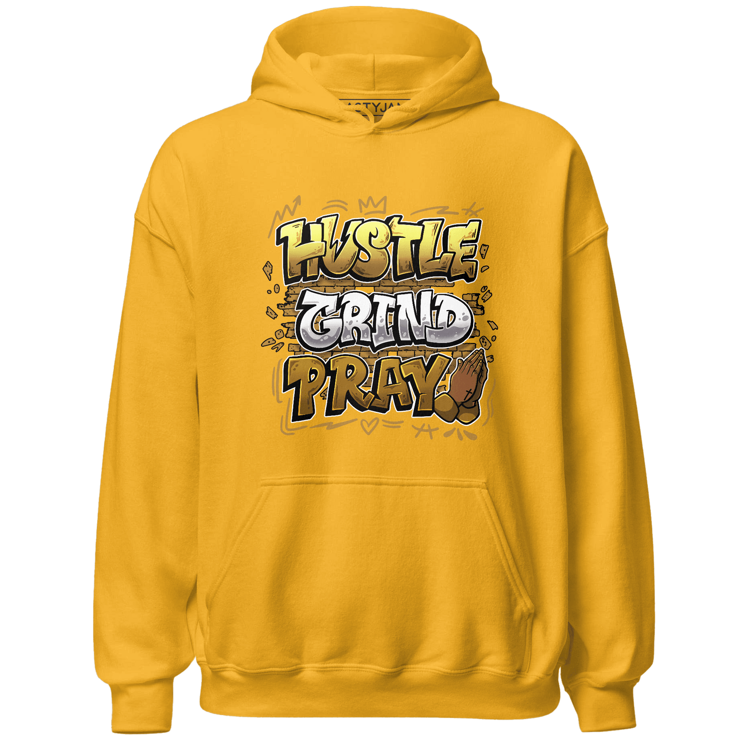 Wheat 13s Hoodie Match Hustle Grind Pray - NastyJamz