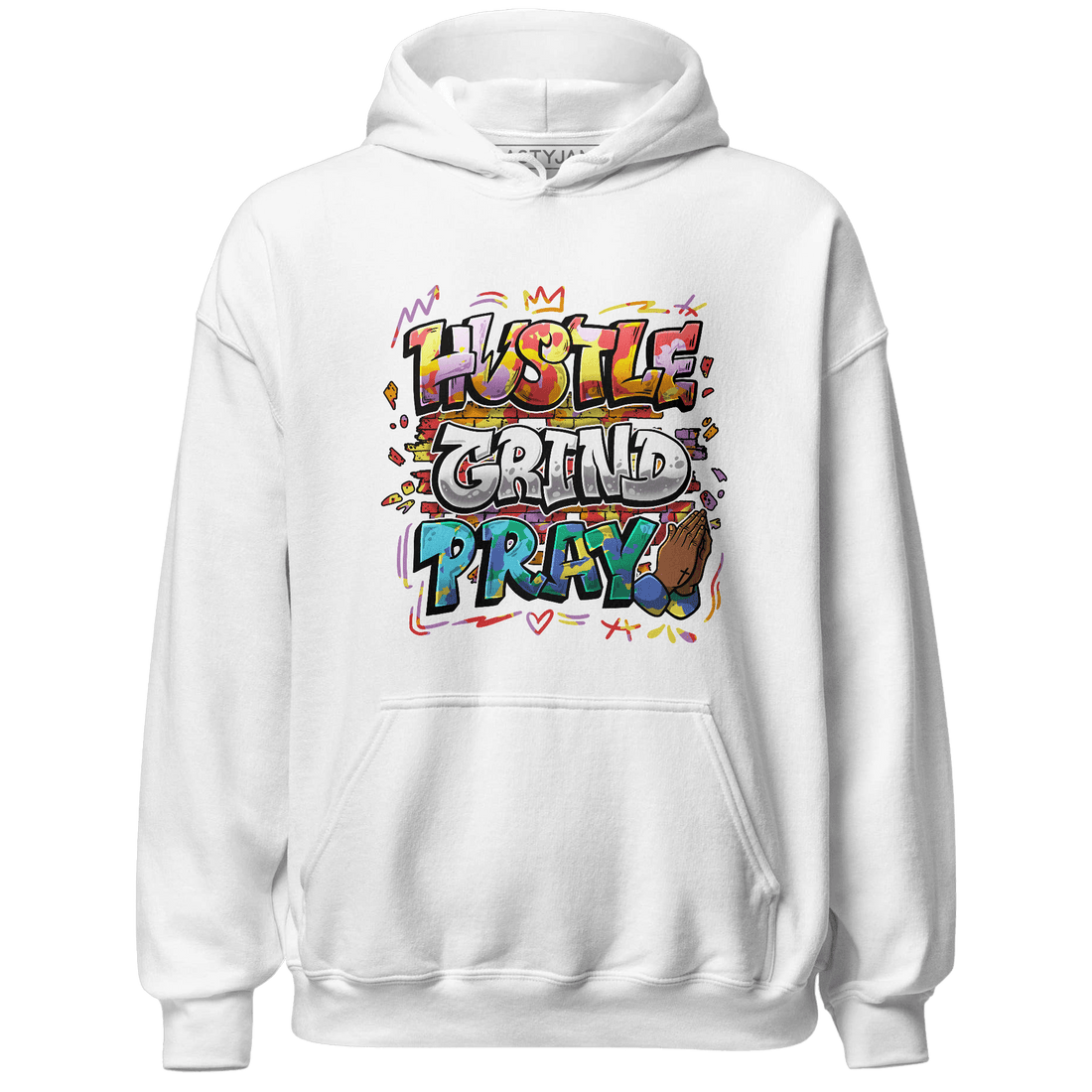 Mid GS Six Championships 1s Hoodie Match Hustle Grind Pray - NastyJamz