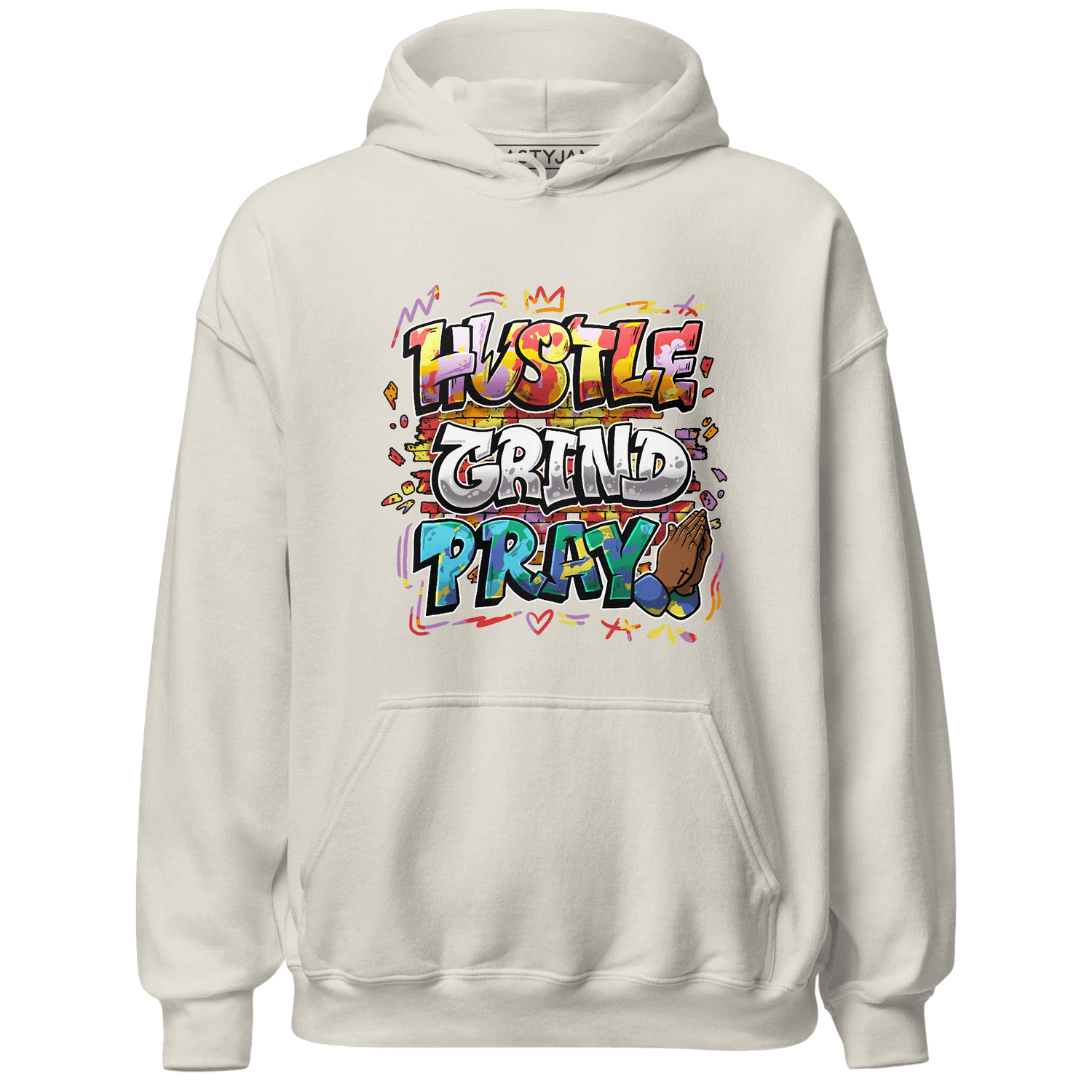 Mid GS Six Championships 1s Hoodie Match Hustle Grind Pray - NastyJamz