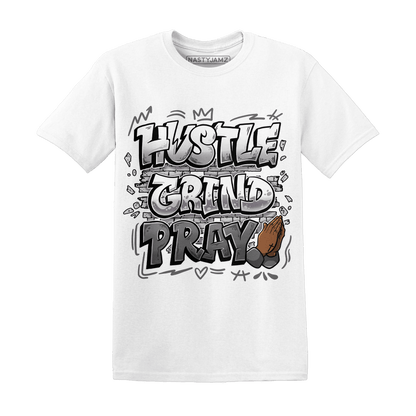 Retro High OG Black White 1s T Shirt Match Hustle Grind Pray - NastyJamz