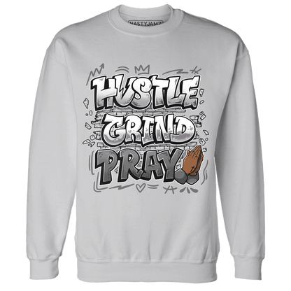 Retro High OG Black White 1s Sweatshirt Match Hustle Grind Pray - NastyJamz