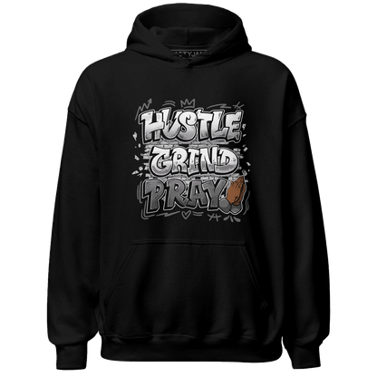 Retro High OG Black White 1s Hoodie Match Hustle Grind Pray - NastyJamz