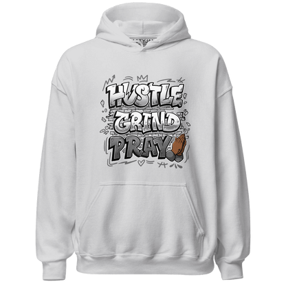 Retro High OG Black White 1s Hoodie Match Hustle Grind Pray - NastyJamz