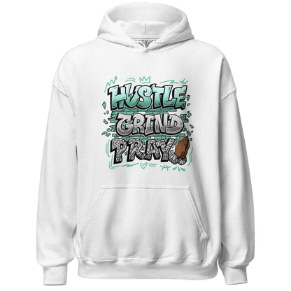 Green Glow 3s Hoodie Match Hustle Grind Pray - NastyJamz