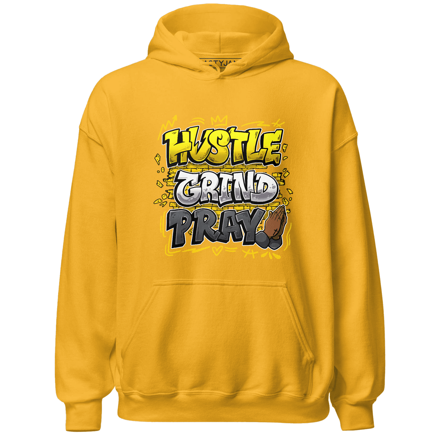 Thunder 4s Hoodie Match Hustle Grind Pray - NastyJamz