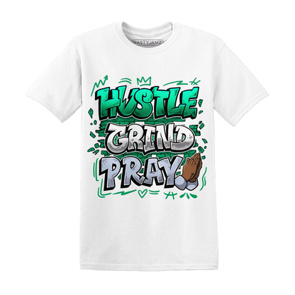 Lucky Green 5s T Shirt Match Hustle Grind Pray - NastyJamz