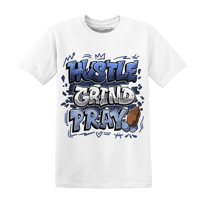 Midnight Navy 5s T Shirt Match Hustle Grind Pray - NastyJamz