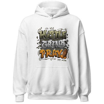 Olive 5s Hoodie Match Hustle Grind Pray - NastyJamz