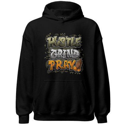 Olive 5s Hoodie Match Hustle Grind Pray - NastyJamz