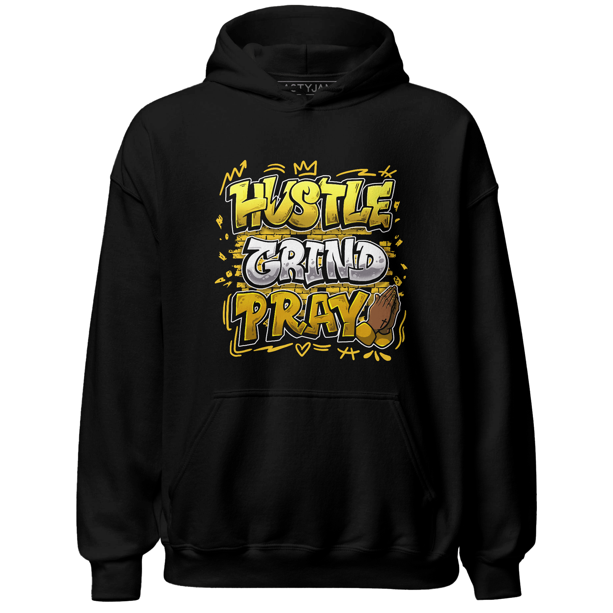 Yellow Ochre 6s Hoodie Match Hustle Grind Pray - NastyJamz
