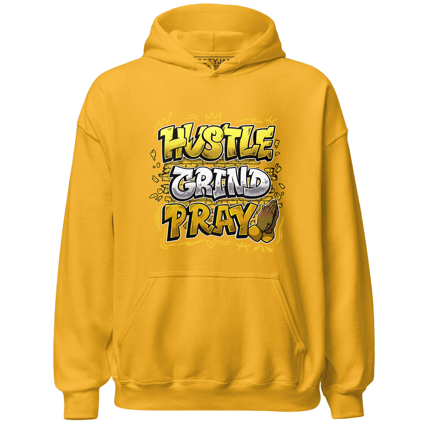 Yellow Ochre 6s Hoodie Match Hustle Grind Pray - NastyJamz
