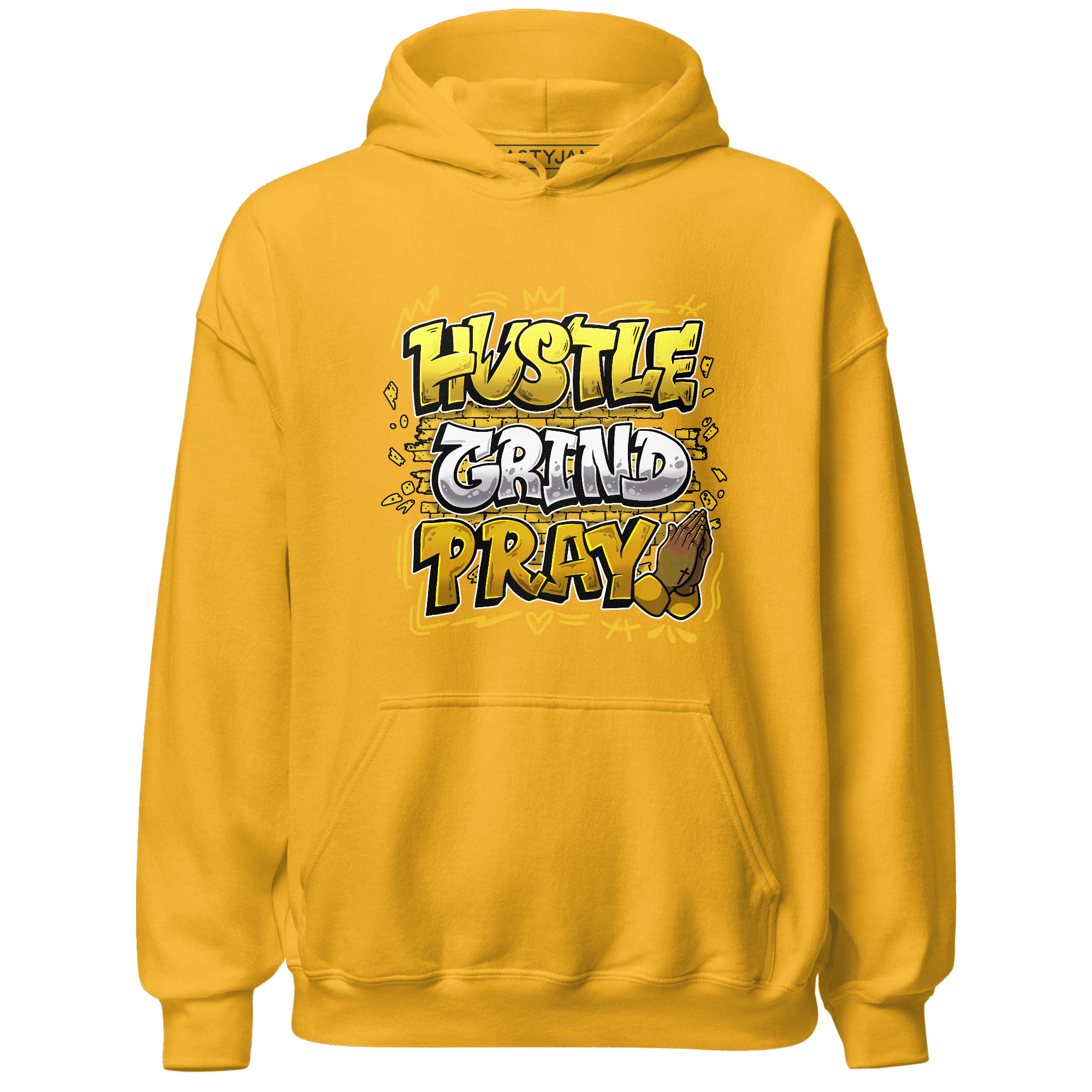 Yellow Ochre 6s Hoodie Match Hustle Grind Pray - NastyJamz