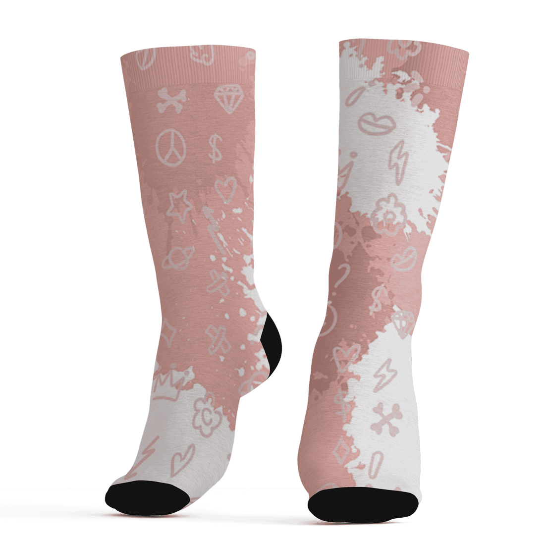 Low Legend Pink 11s Socks Match Hustle Grind Pray 3D All-Over Print - NastyJamz