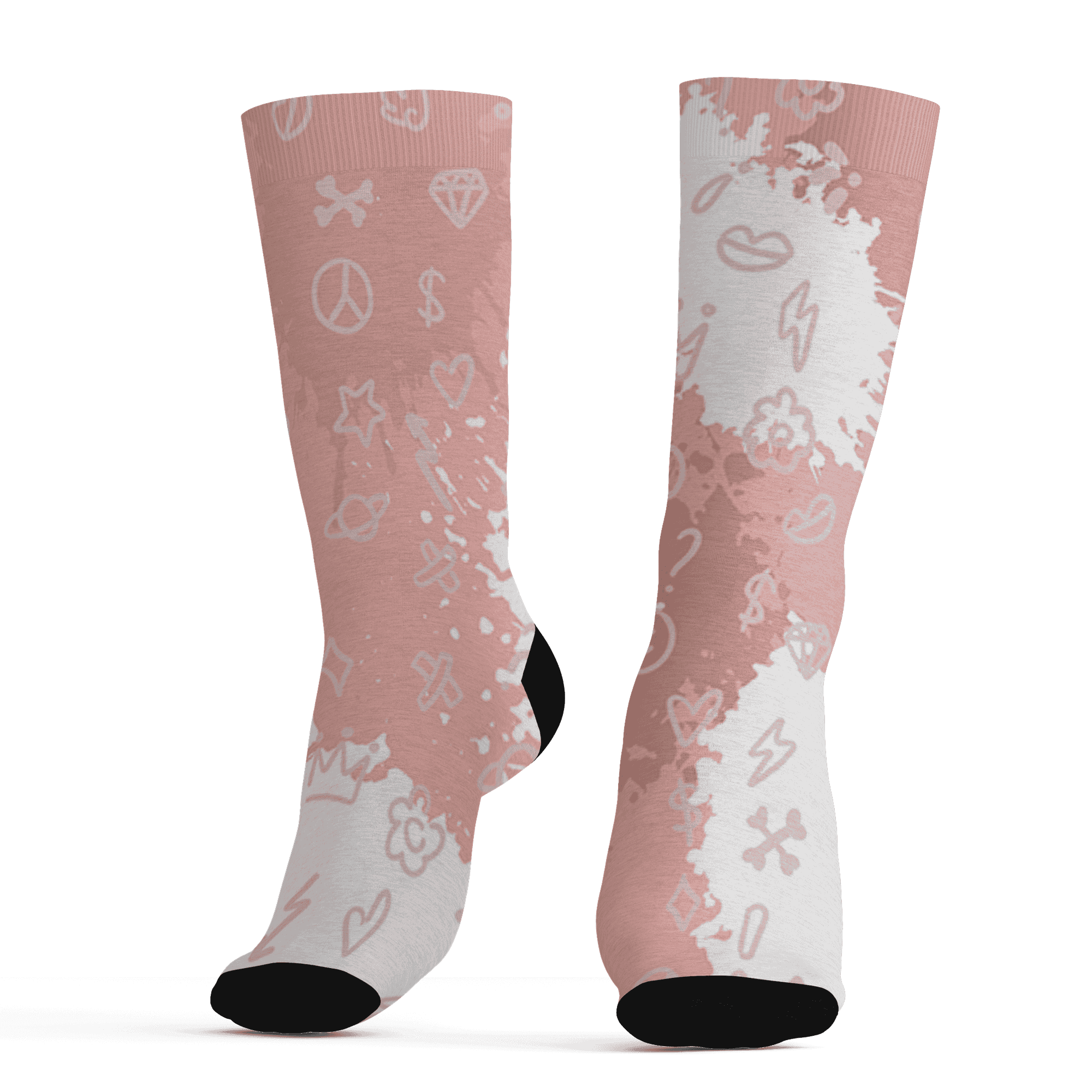 Low Legend Pink 11s Socks Match Hustle Grind Pray 3D All-Over Print - NastyJamz