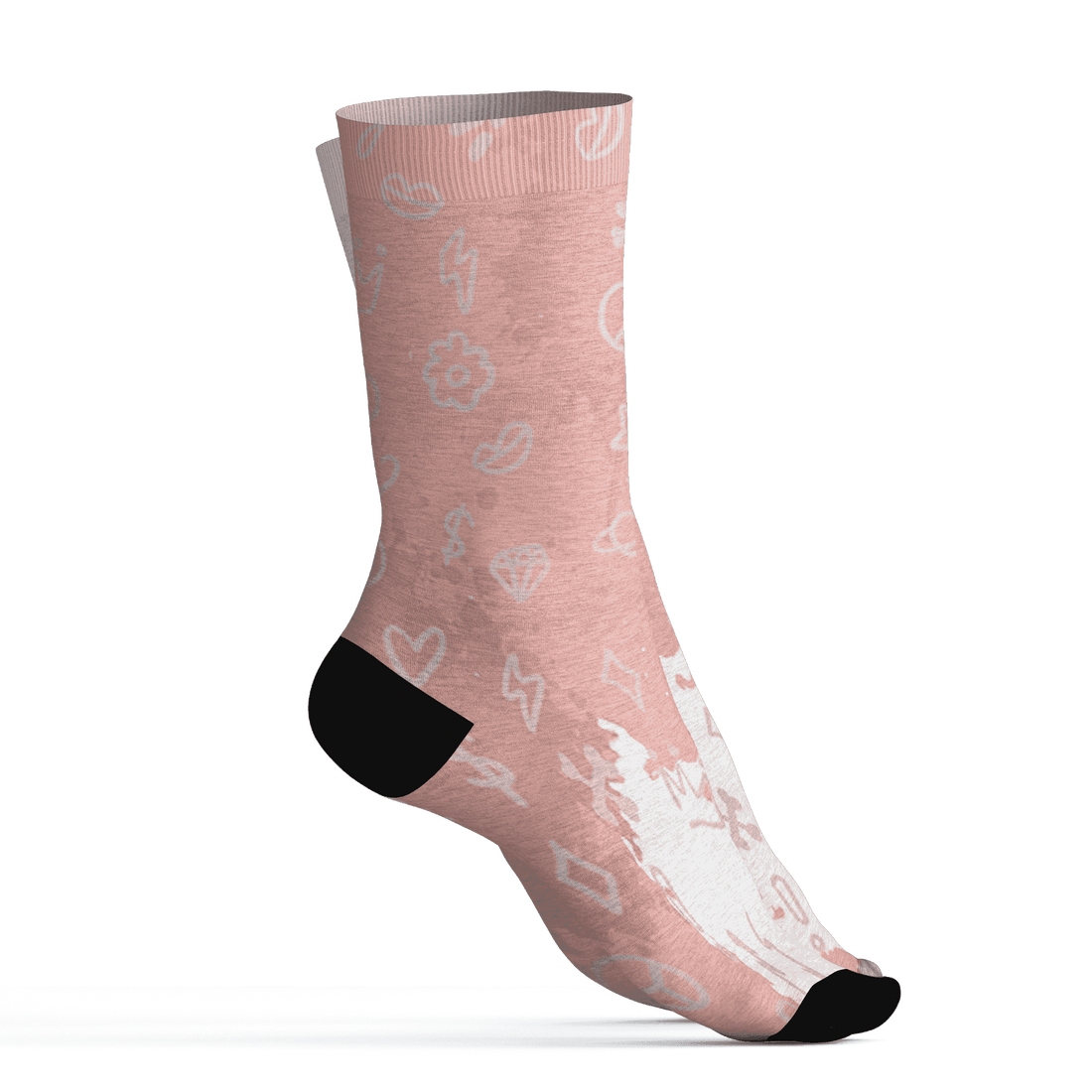 Low Legend Pink 11s Socks Match Hustle Grind Pray 3D All-Over Print - NastyJamz