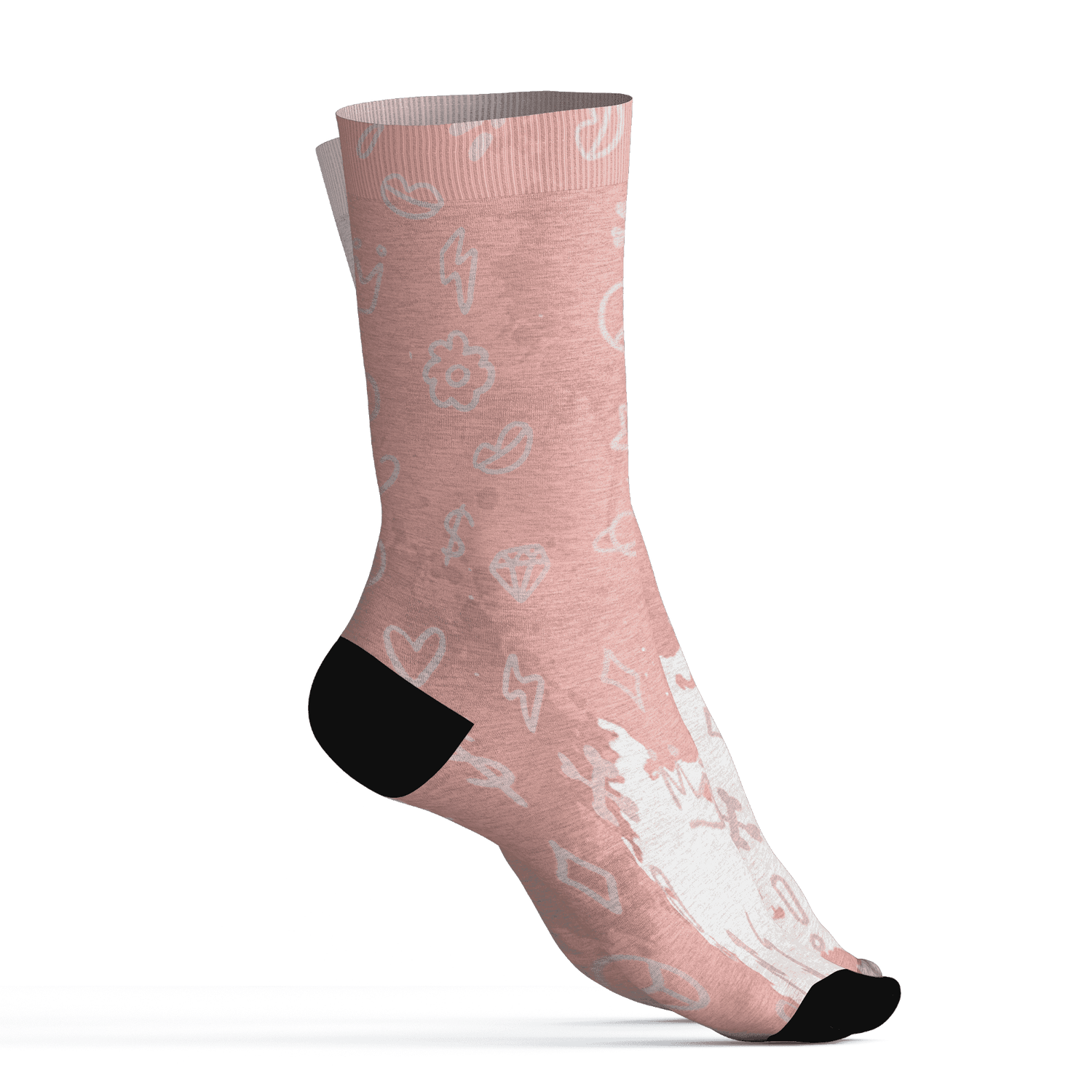 Low Legend Pink 11s Socks Match Hustle Grind Pray 3D All-Over Print - NastyJamz