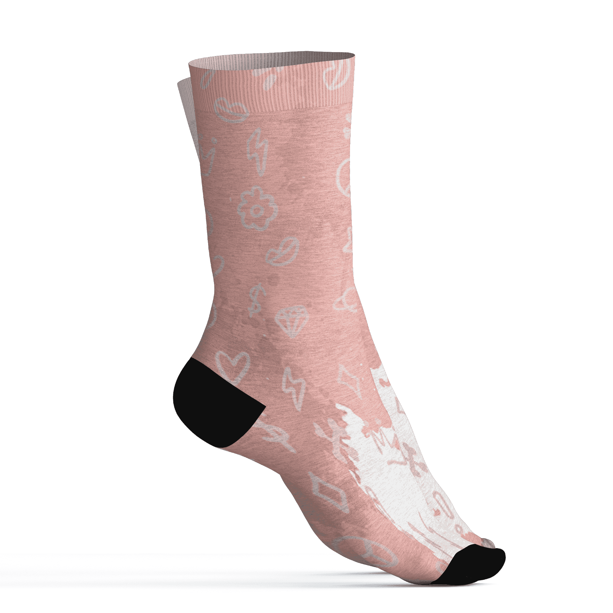 Low Legend Pink 11s Socks Match Hustle Grind Pray 3D All-Over Print - NastyJamz