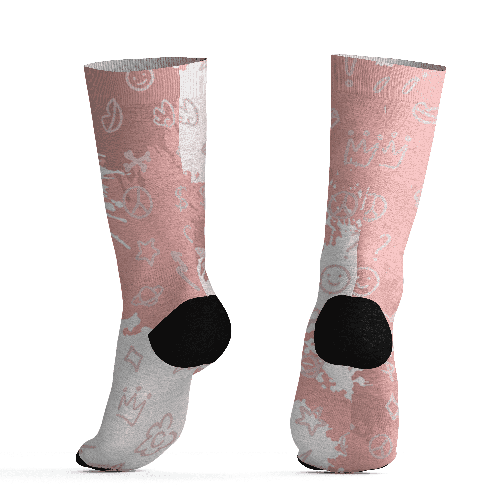 Low Legend Pink 11s Socks Match Hustle Grind Pray 3D All-Over Print - NastyJamz