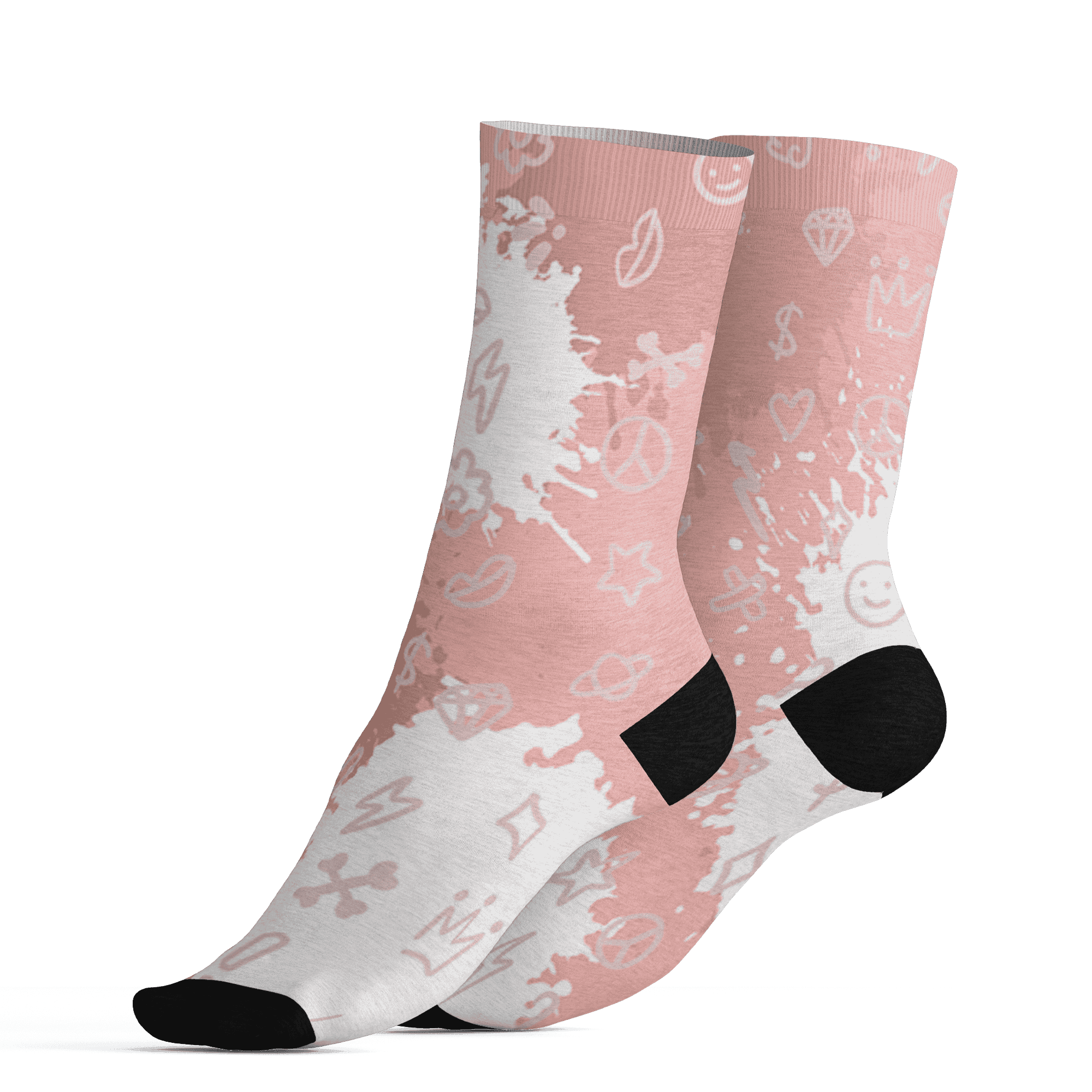 Low Legend Pink 11s Socks Match Hustle Grind Pray 3D All-Over Print - NastyJamz