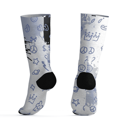 Low Space Jamz 11s Socks Match Hustle Grind Pray 3D All-Over Print - NastyJamz