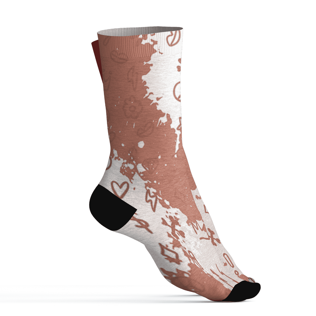 Dune Red 13s Socks Match Hustle Grind Pray 3D All-Over Print - NastyJamz