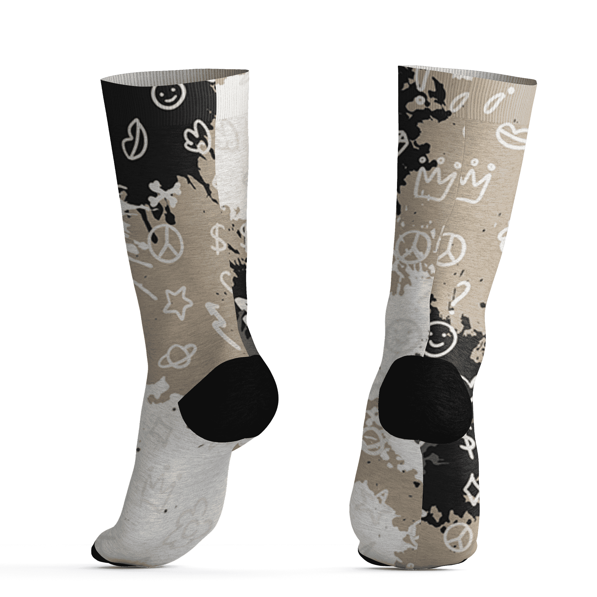 Latte 1s Socks Match Hustle Grind Pray 3D All-Over Print - NastyJamz